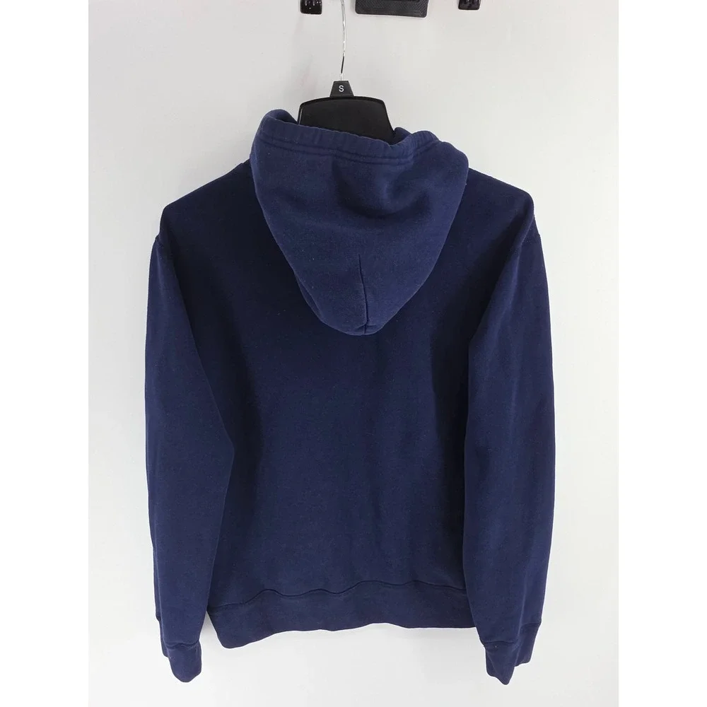Polo Ralph Lauren Mens Navy Blue Fleece Pullover Hoodie Red Pony Logo Large